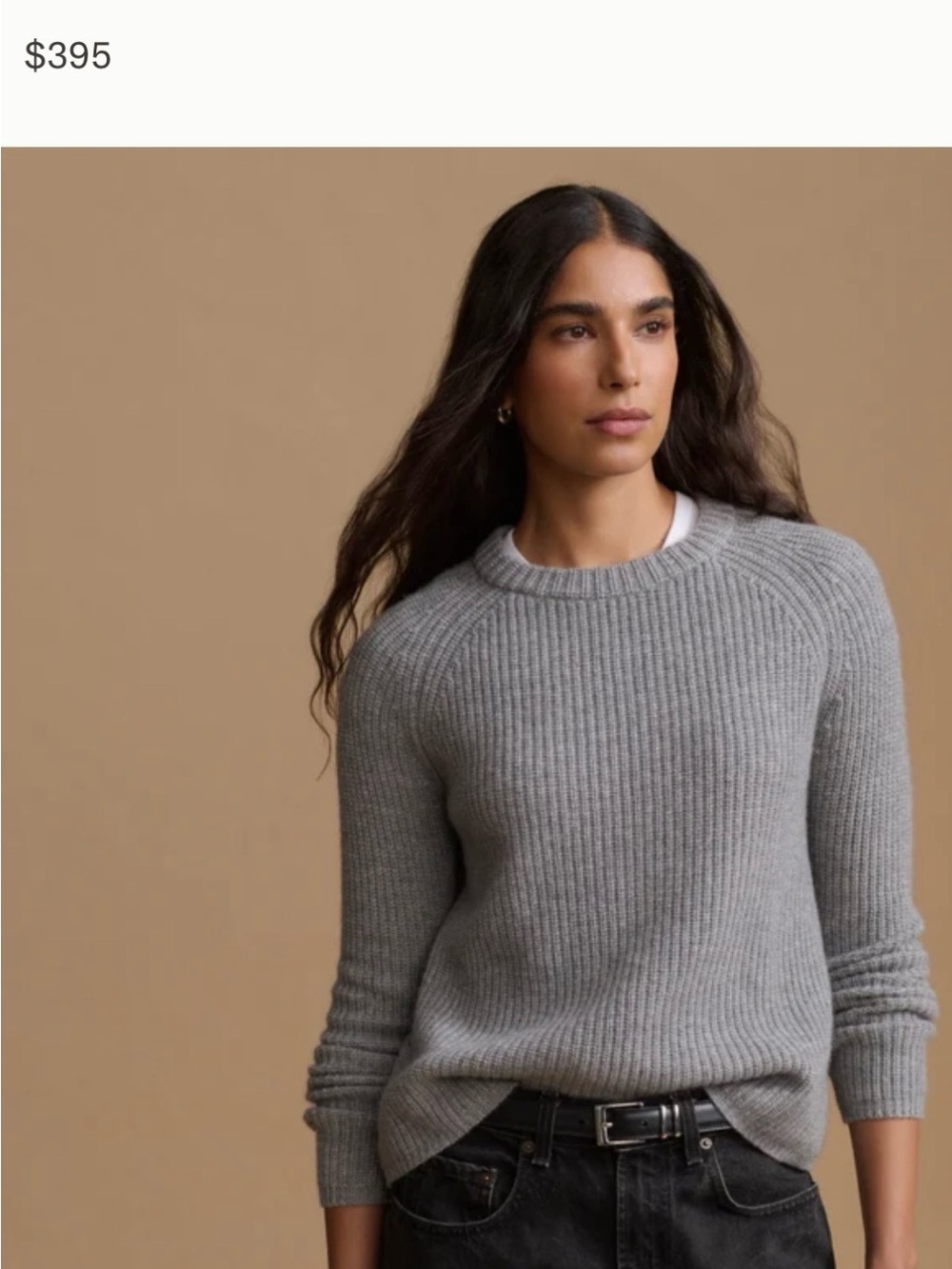 Jenni Kayne Cashmere Fisherman Sweater - Light Gray